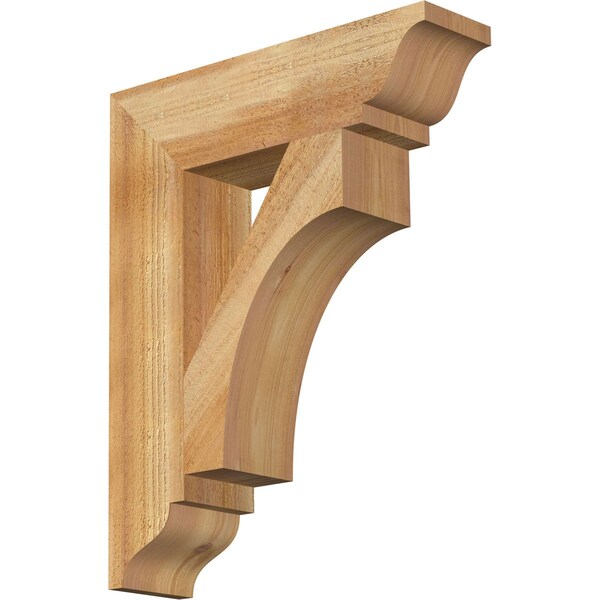 Ekena Millwork Westlake Traditional Rough Sawn Bracket, Western Red Cedar, 4"W x 16"D x 20"H BKT04X16X20WTL01RWR - main